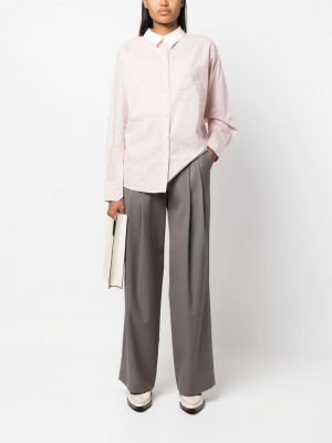 Pantalon taille haute plissé Low Classic gris