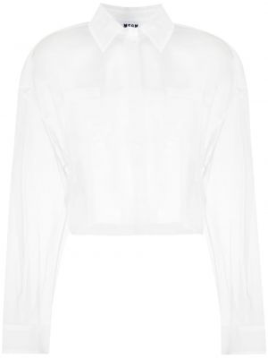 Camicia trasparente Msgm bianco