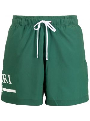 Trykt shorts Amiri grønn