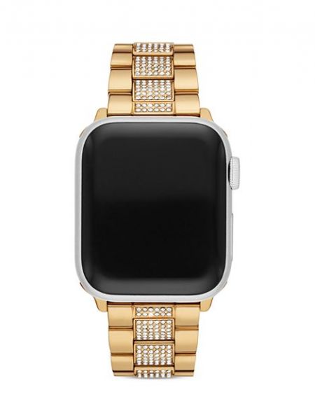 Apple Watch Браслет из нержавеющей стали с блестящим золотистым оттенком Michael Kors, Gold