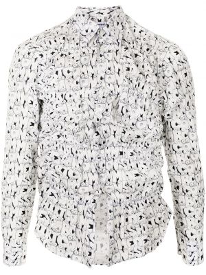 Camisa con estampado Comme Des Garçons Shirt blanco