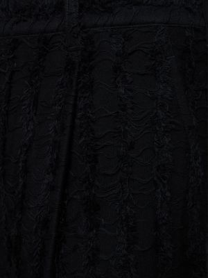 Spodnie bawełniane żakardowe Junya Watanabe czarne