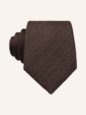 Krawat Strellson brązowy