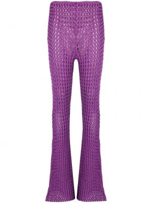Pantalon large Moschino violet