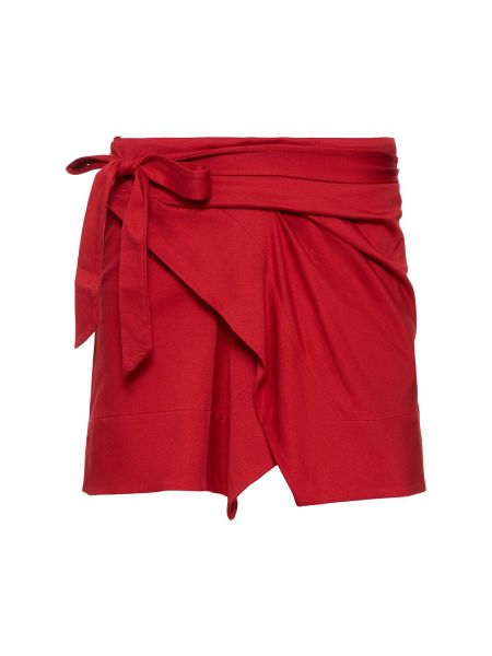 Falda de algodón Isabel Marant rojo