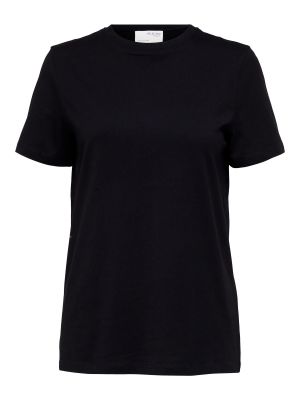 Marškinėliai Selected Femme juoda