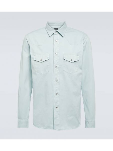 Bavlnená dlhá košeľa Tom Ford