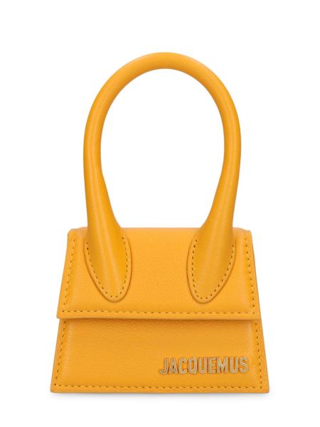 Læder top Jacquemus orange