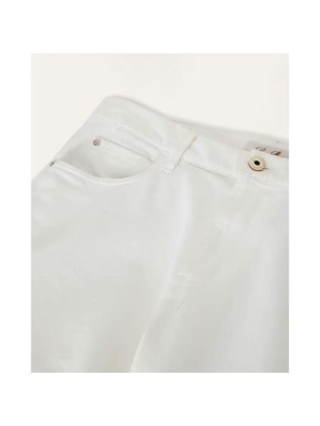 Proste spodnie z kieszeniami Loro Piana białe