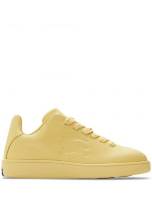 Δερμάτινα sneakers Burberry κίτρινο