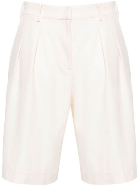 Pantaloni scurți plisate Maje alb