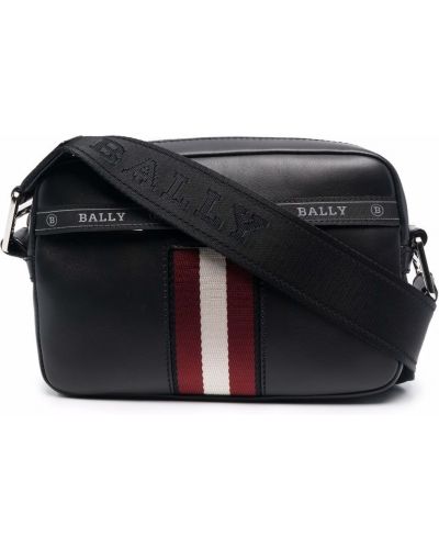 Pruhovaná kabelka Bally čierna