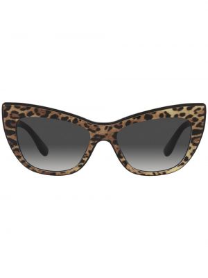 Lunettes de soleil à imprimé à imprimé léopard Dolce & Gabbana Eyewear