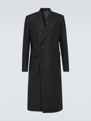 Μάλλινο παλτό Amiri μαύρο