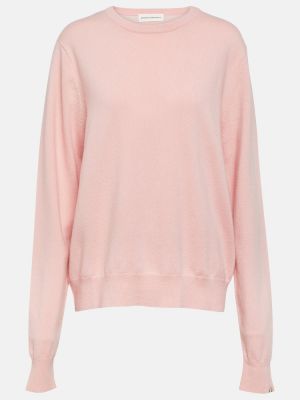 Jersey de cachemir de tela jersey con estampado de cachemira Extreme Cashmere rosa
