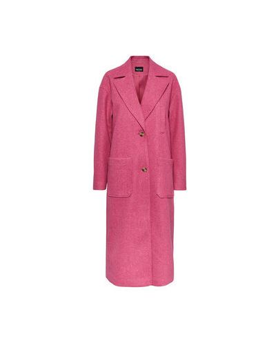 Palton cu croială lejeră Pieces roz