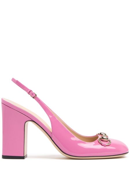 Slingback nahka Gucci pinkki