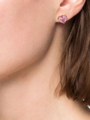 Boucles d'oreilles en cristal Kate Spade rose