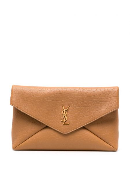 Clutch Saint Laurent brun