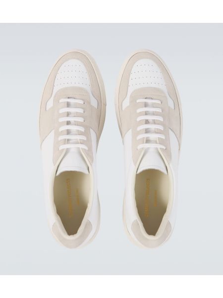 Deri süet sneaker Common Projects beyaz