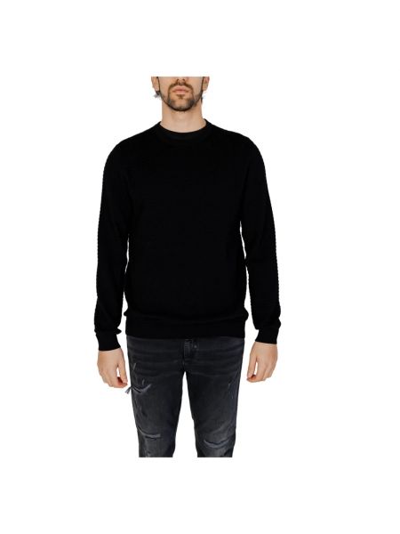 Sweter bawełniany Antony Morato czarny