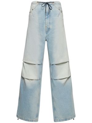 Voľné bavlnené džínsy Darkpark modrá
