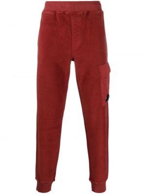 Pantaloni sport din bumbac C.p. Company roșu