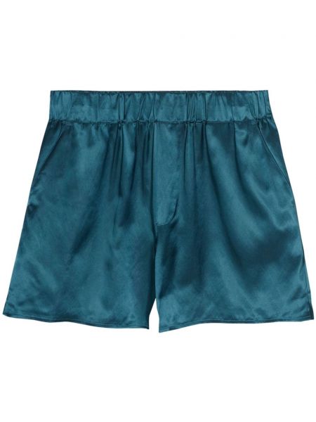Shorts en satin Closed bleu