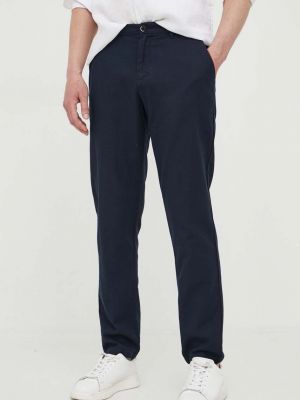 Pamučne uske hlače Sisley plava