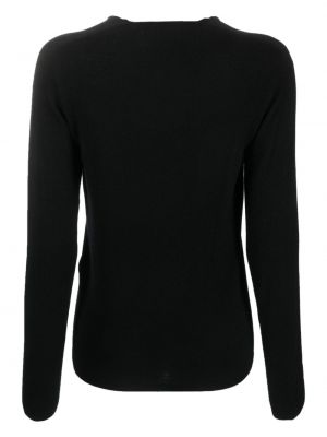 Pletený svetr s výstřihem do v Antonelli černý