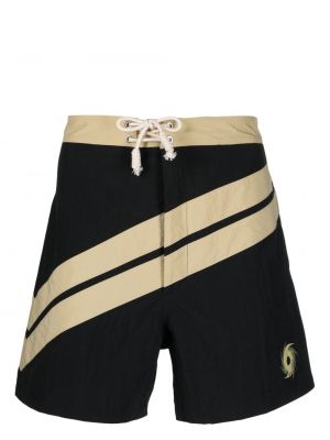 Bermuda kratke hlače s črtami Palm Angels črna