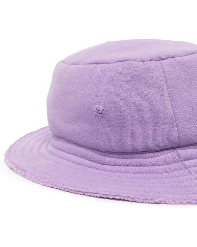Siuvinėtas kepurė su nubrozdinimais Natasha Zinko violetinė