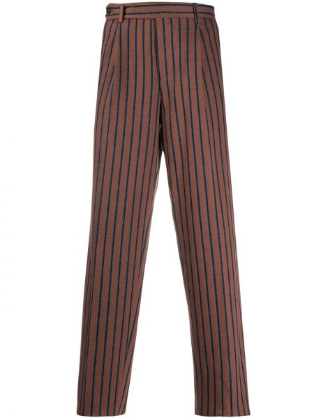 Pantalones rectos a rayas Missoni marrón