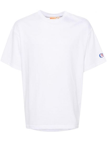 T-shirt mit stickerei aus baumwoll Champion weiß