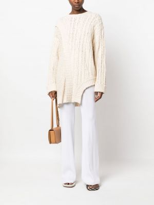 Pletený svetr áeron bílý