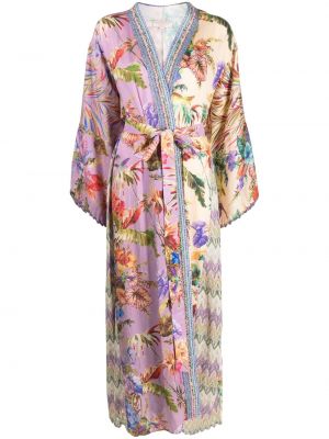 Palton cu model floral cu imagine Anjuna violet