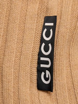 Jersey cuello alto de lana de lana de cachemir Gucci