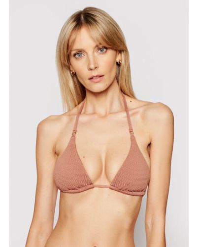 Seafolly Vrchní část bikin Sea Dive 31298-861 Hnědá