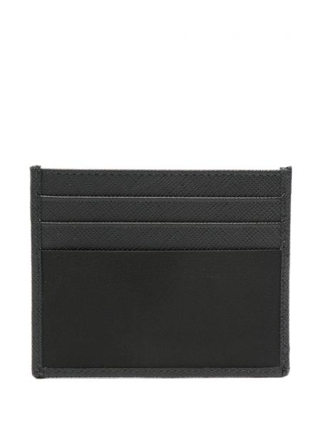 Kožená peněženka Prada černá