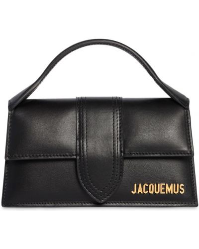 Кожени чанта Jacquemus черно