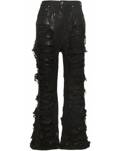 Jeansy bawełniane Rick Owens Drkshdw czarne