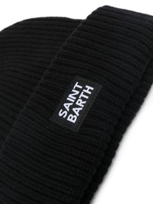 Dzianinowa czapka Mc2 Saint Barth czarna