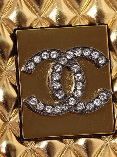 Iš natūralios odos pakabukas Chanel Pre-owned auksinė