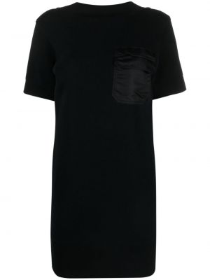 Mini vestido con bolsillos Sacai negro