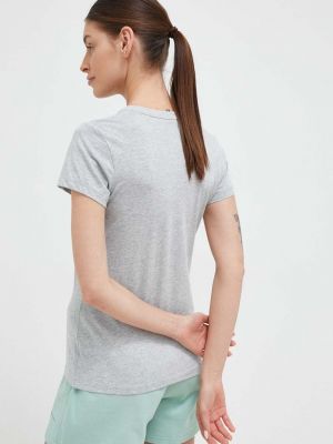 Bavlněné tričko New Balance šedé