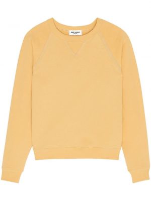 Sweatshirt i stickad Saint Laurent orange