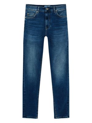 Blugi skinny Pull&bear albastru