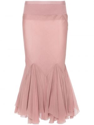 Suknja Rick Owens ružičasta
