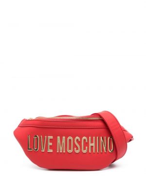 Pasek skórzany Love Moschino