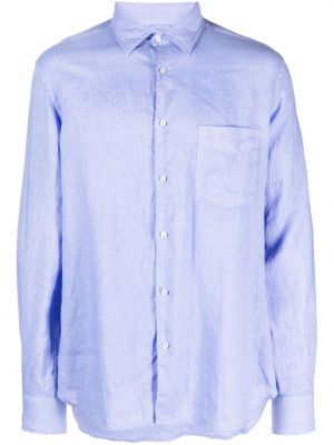 Chemise en lin avec manches longues Aspesi violet